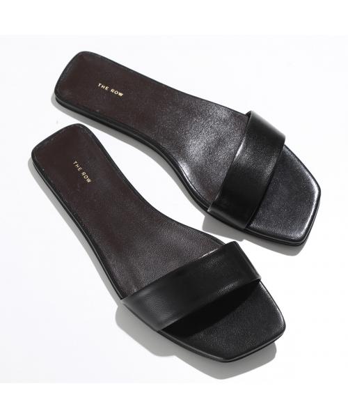セール】THE ROW フラットサンダル Chocolate Flat F1344 L35