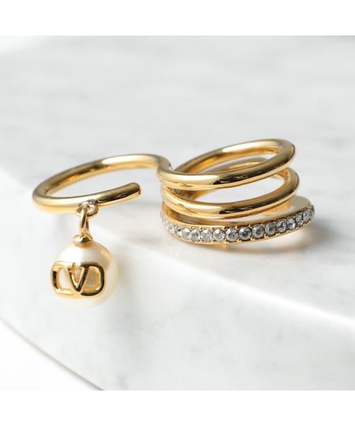 セール】VALENTINO リング J0S44QVS パール Vロゴ クリスタル セール】VALENTINO リング J0S44QVS パール Vロゴ クリスタル
