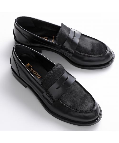 セール 26%OFF】PASCUCCI コインローファー 4100 レザー ハラコ セール 26%OFF】PASCUCCI コインローファー 4100 レザー ハラコ