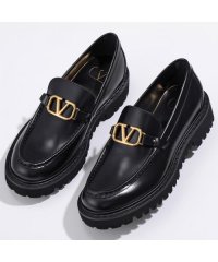 VALENTINO/VALENTINO ローファー S0EU0 BEK レザー Vロゴ/505776233