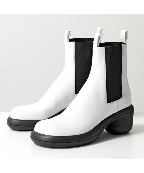 JIL SANDER サイドゴアレザー アンクル ローヒールブーツ ジル