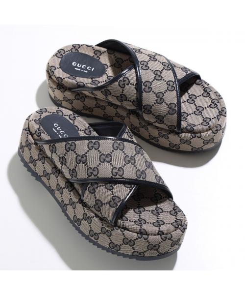 GUCCI サンダル 692842 H6320 GGキャンバス クロスベルト(505776574