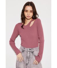 rienda/アシンメトリーV/N Knit TOP/505776907