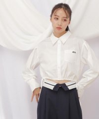 JILL by JILL STUART/ロゴ入りウエストリボンシャツ/505776960