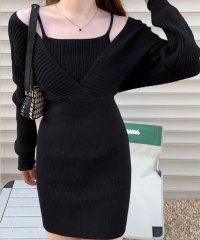 miniministore/ミニミニストア miniministore カシュクールニットワンピース ミニワンピ/505777984