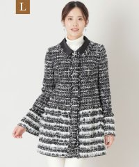 TO BE CHIC(L SIZE)/【L】【80周年記念アイテム】モノトーンファンシーツィードコート/505753789