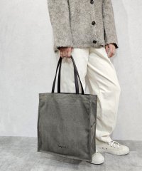 UNGRID bag/アングリッド Ungrid ウォッシュド コットンキャンバス ラージトートバッグ/505767170