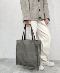 UNGRID bag/ウォッシュド　コットンキャンバス　ラージトートバッグ/505767170