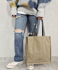 UNGRID bag/ウォッシュド　コットンキャンバス　ラージトートバッグ/505767170