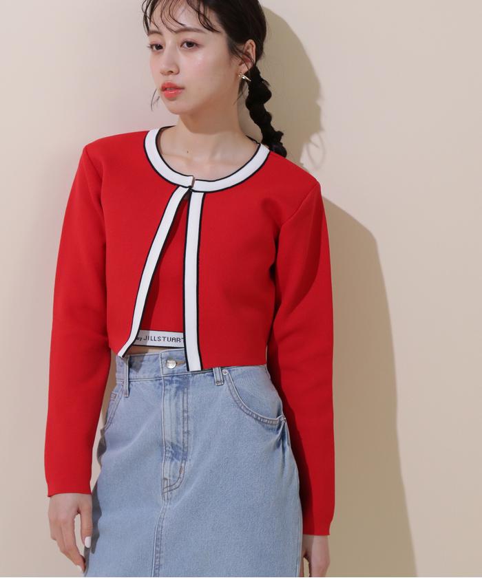 セール 50%OFF】◇ロゴジャガードビスチェアンサンブル WEB限定