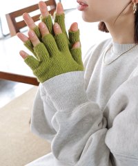 and　Me.../アンドミー andme 指開き リブニット アームウォーマー/505780896