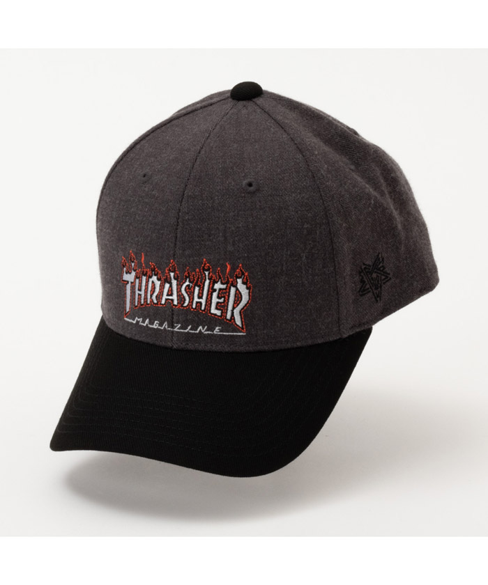 帽子 キャップ 「THRASHER スラッシャー」ファイヤーロゴデザイン