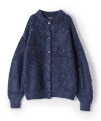 SHIPS WOMEN/SHIPS Primary Navy Label:〈手洗い可能〉ヴィンテージ ファー加工 カーディガン/505782040