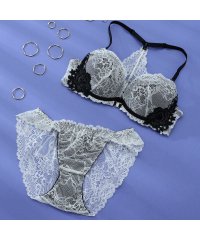 Spark's/パリーゼ Palissee 【EFカップ】【脇高】フロントホック背中見せ3/4モールドカップブラ＆バックレースショーツ【返品不可商品】/505782803