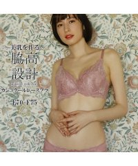 palissee collection/パリーゼ Palissee【EFカップ】【脇高】カシュクールレース 3/4カップブラ＆ショーツ【返品不可商品】/505782809
