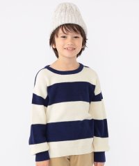 SHIPS KIDS/SHIPS KIDS:100～130cm /〈手洗い可能〉畔 ボーダー ニット/505782914