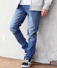 TopIsm/トップイズム TopIsm デニムパンツ メンズ スリム テーパード スキニーパンツ ニットデニム ジーンズ ビンテージ加工 ストレッチ ジーパン 細身/505782966