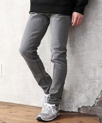TopIsm/トップイズム TopIsm デニムパンツ メンズ スリム テーパード スキニーパンツ ニットデニム ジーンズ ビンテージ加工 ストレッチ ジーパン 細身/505782966