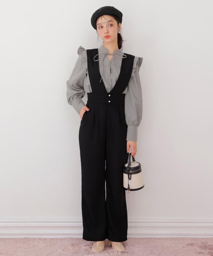 ウィルセレクション オフショル ロンパース オールインワン サロペット ワンピ ウィルセレクション オフショル ロンパース オールインワン