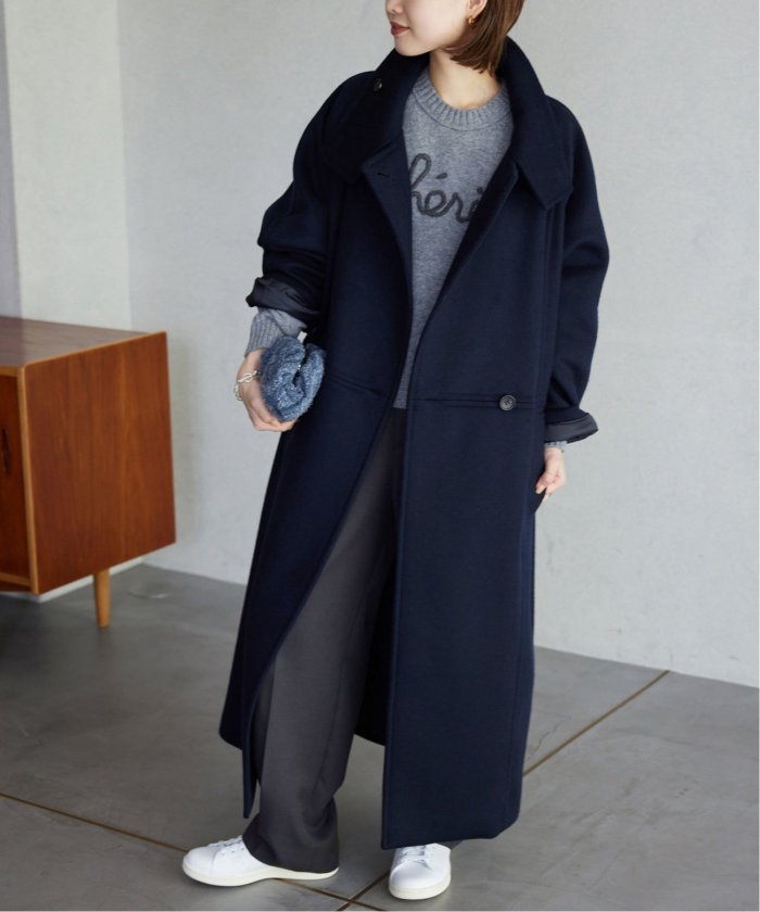 SLOBE citron.Mapel ステンカラーコクーンコート