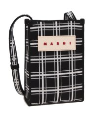 MARNI/マルニ ショルダーバッグ チェックジャカード ミニショルダーバッグ ブラック ホワイト メンズ レディース MARNI SBMQ0088A0 P6053 ZO6/505784538