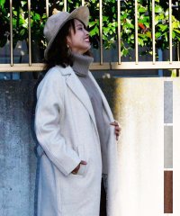 ARGO TOKYO/Wool Blend Long Gown Coat 21079ウールブレンドロングガウンコート　ガウンコート　ウールコート　ロングコート　冬コート/505785203