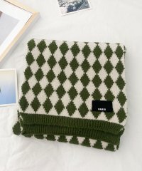 HOOK/フック HOOK 【HOOK】ハーリキンチェック柄リバーシブル マフラー/505784701