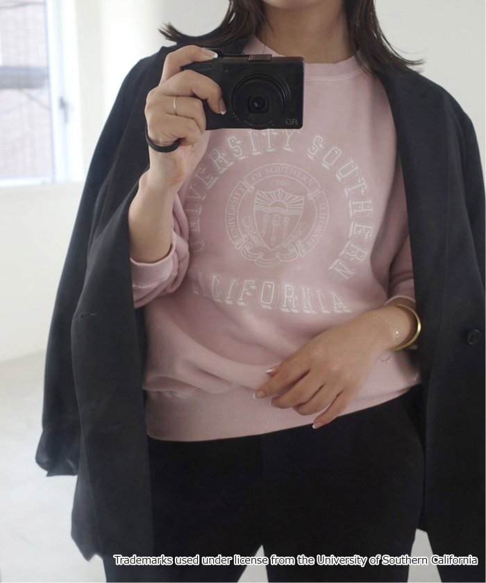 ✴︎新品タグ付き スローブイエナ 別注 チャンピオン ラグランビッグスウェット 紺 Champion / チャンピオン】SLOBE別注ラグランビッグスウェット