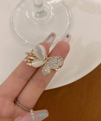 shoppinggo/ミニヘアクリップ 1個入り バンスクリップ 花 蝶 ヘア留め 前髪 かわいい オシャレ 髪飾り 上品 パーティー飾り韓国/505790038