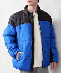 TopIsm/トップイズム TopIsm 中綿ジャケット メンズ スタンドフルジップ 配色切替 デュスポ素材 無地 撥水 防水 フェイクダウンジャケット 男女兼用 ストリート/505790831