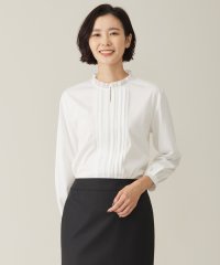 J.PRESS LADIES（LARGE SIZE）/【吸水速乾】プレーティングジャージー フリル襟 カットソー/505768881