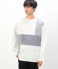 COMME CA ISM MENS/パッチワーク クルーネック ロングスリーブ Ｔシャツ/505783481