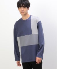 COMME CA ISM MENS/パッチワーク クルーネック ロングスリーブ Ｔシャツ/505783481