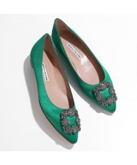 MANOLO BLAHNIK/MANOLO BLAHNIK パンプス HANGISIFLAT FMC SATIN 9XX 010/505792287