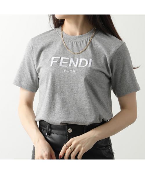 国内発送【FENDI】ジップポケット半袖クルーネックTシャツ FENDI (フェンディ) ジップポケット クルーネック 半袖 Tシャツ