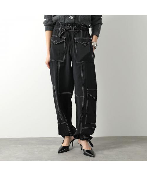 セール】GANNI カーゴパンツ Light Slub High Waist Pocket Pants(505792400) | ガニー(GANNI)  - d fashion