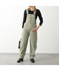 GANNI/GANNI サロペット J1106 6596 Stripe Denim Overalls/505792418