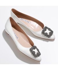 MANOLO BLAHNIK/MANOLO BLAHNIK パンプス HANGISIFLAT FMC SATIN 010/505792477