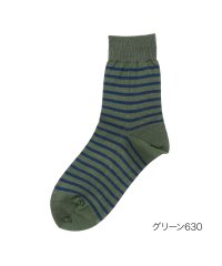 dotfukuske/ドットフクスケ .fukusuke 福助 公式 .fukuske トラッドシリーズ : 無地 ボーダー トラッド クルー丈 靴下 00W3J114/505792621