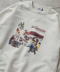 coen/COLEMAN（コールマン）別注プリント裏毛クルーネックスウェット23AW/505793211