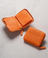 MURA/MURA 牛革 シュリンクレザー YKKラウンドファスナー ボックス型小銭入れ 二つ折り財布/505793348