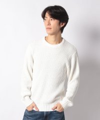 JEANS MATE/ジーンズメイト JEANS MATE 【BLUESTANDARD】ふわもち モール 畔編み クルーネック ニット セーター/505783161