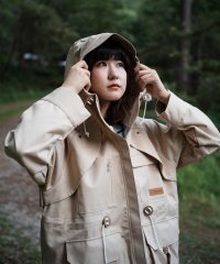 S'more/【 S'more / pocket jacket 】三面構造フードで顔まわりまでしっかりカバーポケットジャケット/505793418