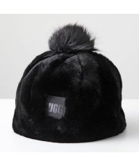 UGG/UGG ファーキャップ W FAUX FUR BEANIE W POM 21692 /505794153