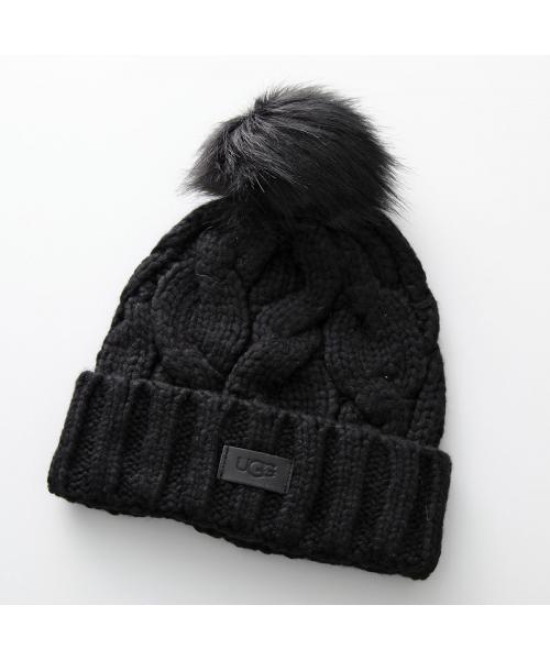 アグ UGG UGG ニット帽 W CABLE BEANIE W POM 22589 ポンポン アグ UGG UGG ニット帽 W CABLE BEANIE W POM 22589 ポンポン