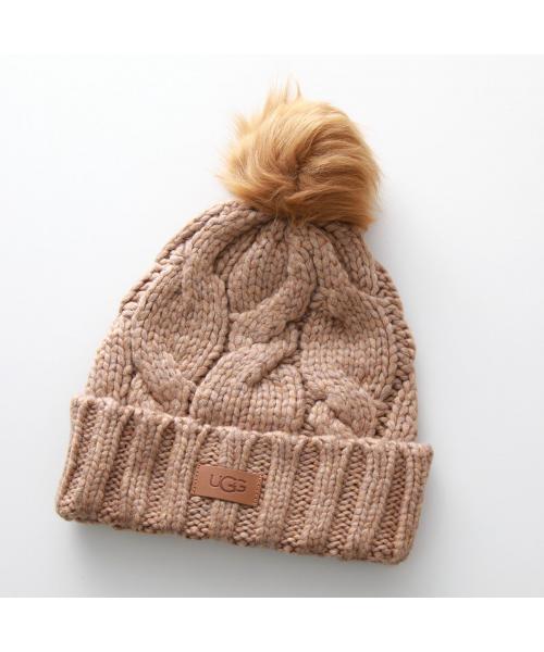 アグ UGG UGG ニット帽 W CABLE BEANIE W POM 22589 ポンポン アグ UGG UGG ニット帽 W CABLE BEANIE W POM 22589 ポンポン