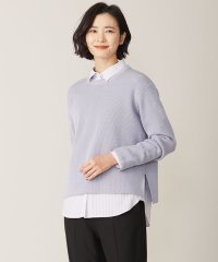 J.PRESS LADIES（LARGE SIZE）/【WEB限定カラーあり・洗える】CLEAR COTTON BLEND サイドスリット ニット/505795103