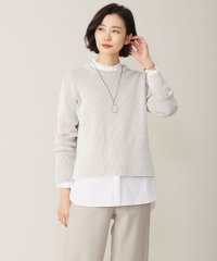 J.PRESS LADIES（LARGE SIZE）/【WEB限定カラーあり・洗える】CLEAR COTTON BLEND サイドスリット ニット/505795103