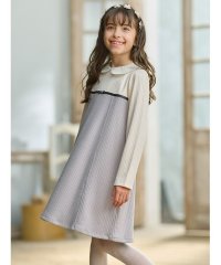 KUMIKYOKU KIDS/【110－140cm】バイカラーニットソー ワンピース/505795118