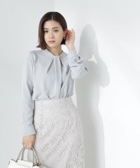 NATURAL BEAUTY BASIC/タックボウラインブラウス　24SS/505782310